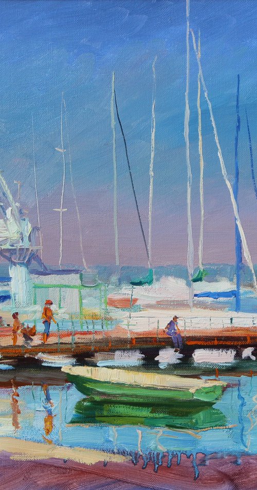 At the yacht club by Volodymyr Tarabanov
