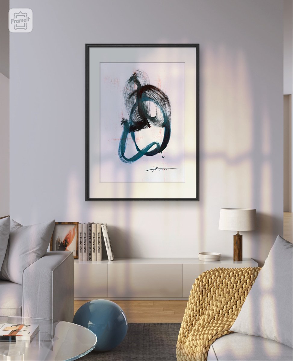 Abstract Acrylic Painting By Anatoliy Menkiv, 24 X 33, #2 Metaphysics Series, Original Artwork