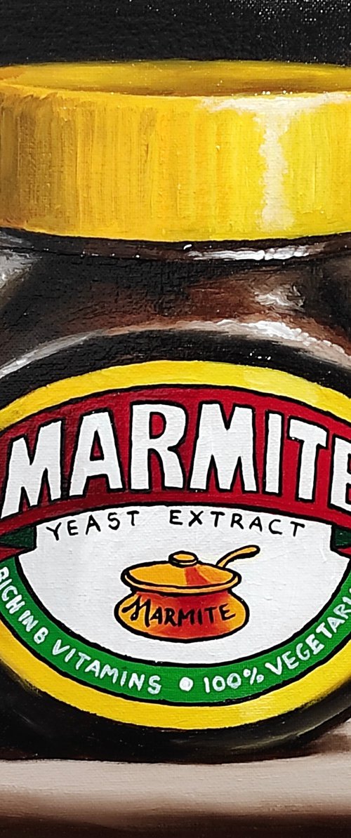 Big Marmite #5 still life by Jane Palmer Art