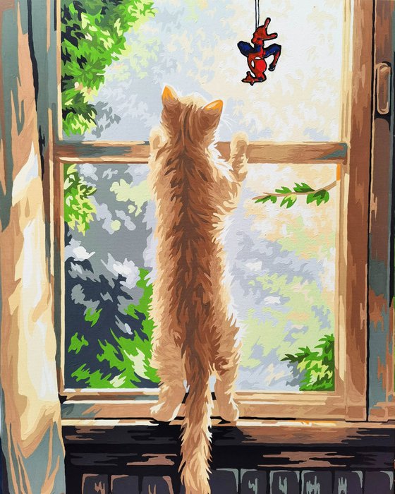 Small spider on the window