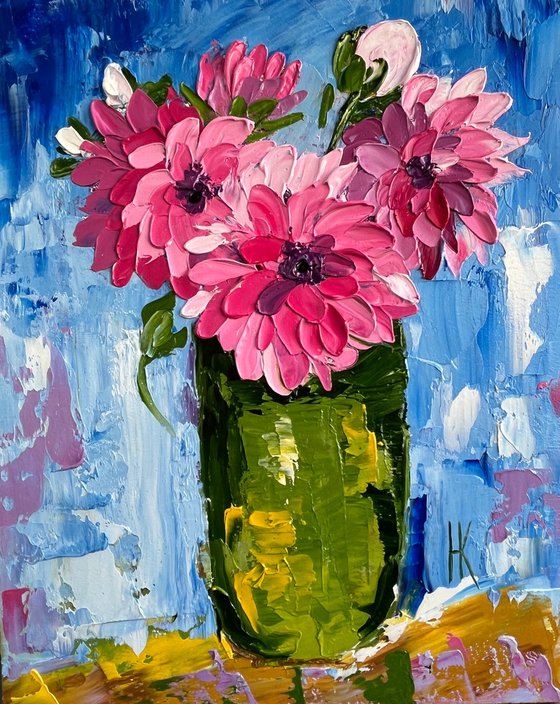 Dahlias Painting