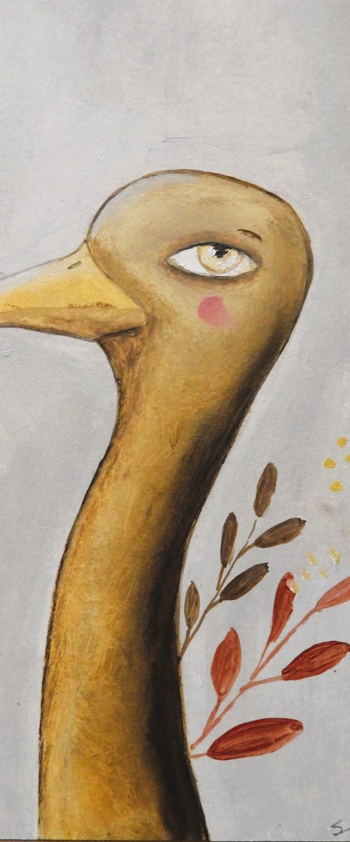 The duck with long neck by Silvia Beneforti