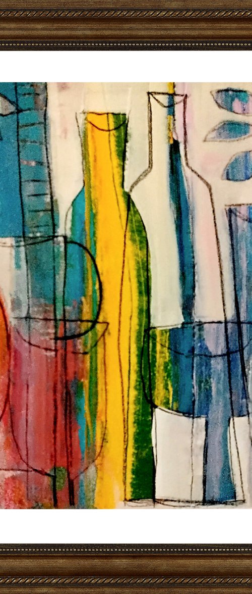 Still Life with Bottles by Jan Rippingham