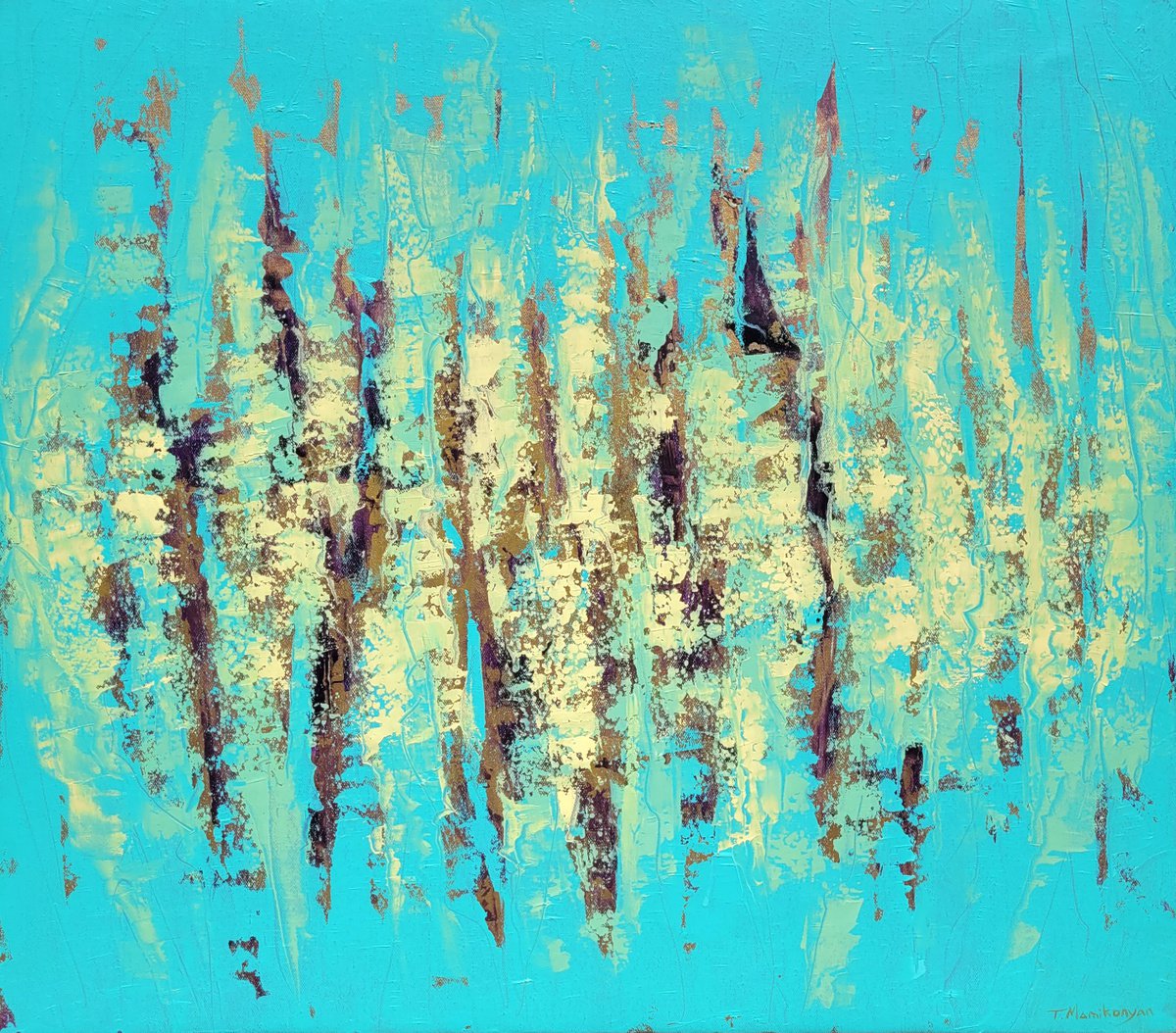 Abstract Oil Painting By Tigran Mamikonyan, 31 X 28", Dreams Iii 70i?80Cm, Original Artwork