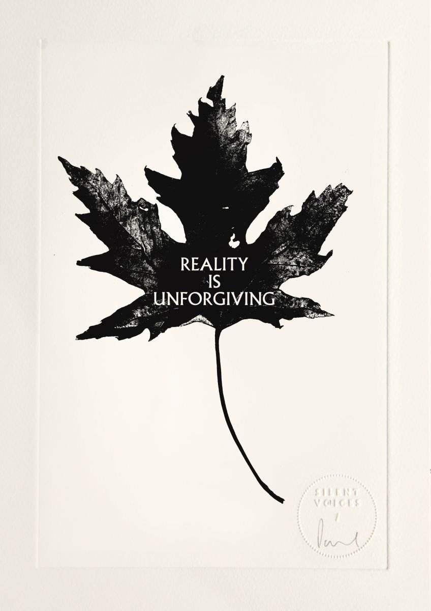 Reality Is Unforgiving - limited edition etching by Paul West