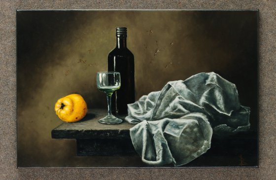 Still life with fabric