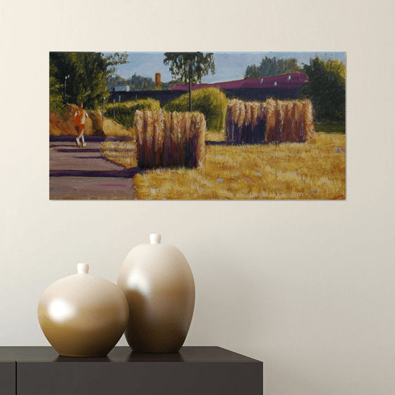 Three haystacks near Vlaardingen