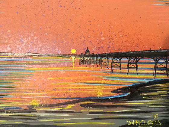 Clevedon Pier at sunset