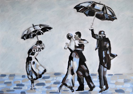 Dancing in the rain / 42 X 29.7 cm