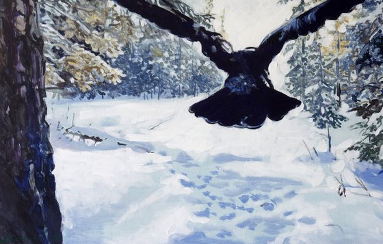 Alarm In The Winter Forest