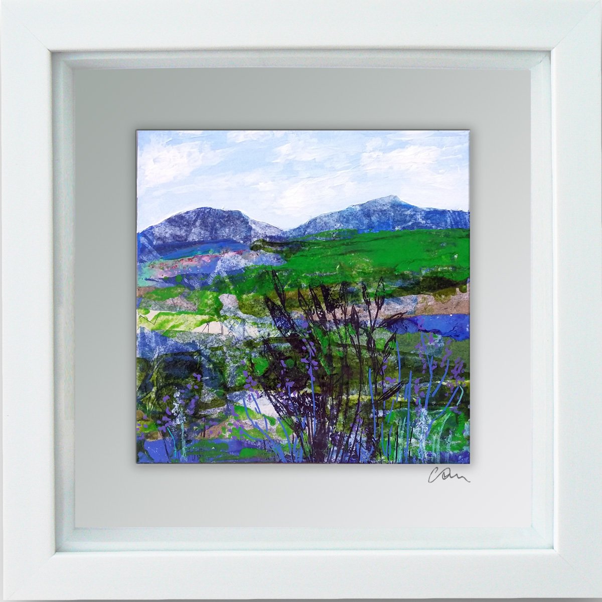 Blue hills landscape  #1 by Carolynne Coulson