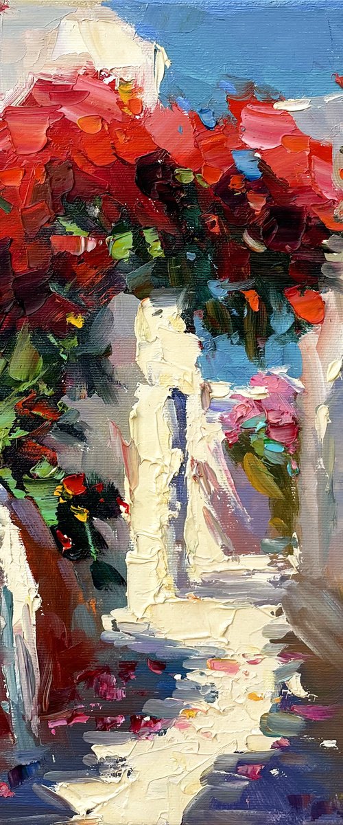 "Greek courtyard" by Evgeny Chernyakovsky