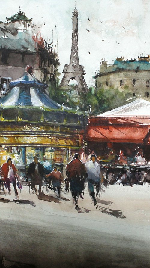 Paris Carousel by Maximilian Damico