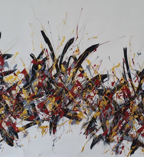 Abstract minimalism ACRYLIC Painting on CANVAS  by M.Y. by Max Yaskin
