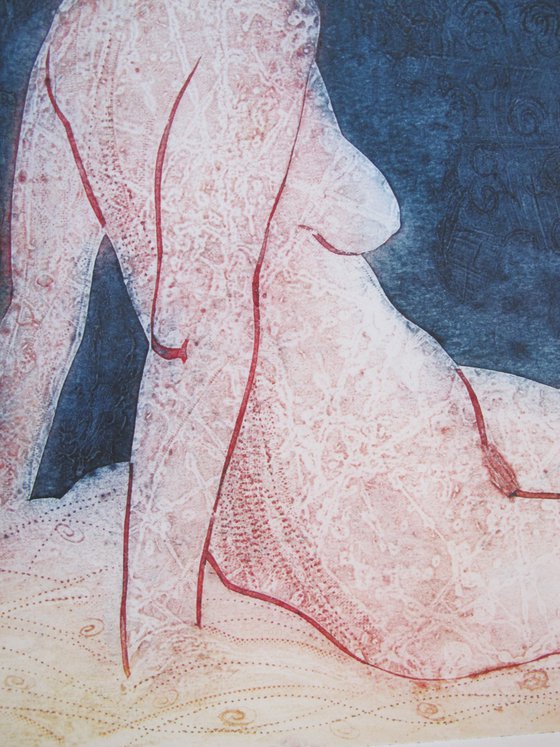 Seated female nude