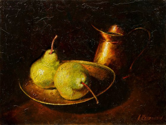 With pears