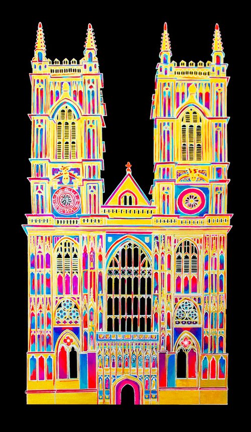 Westminster Abbey Illuminated by Shelley Ashkowski