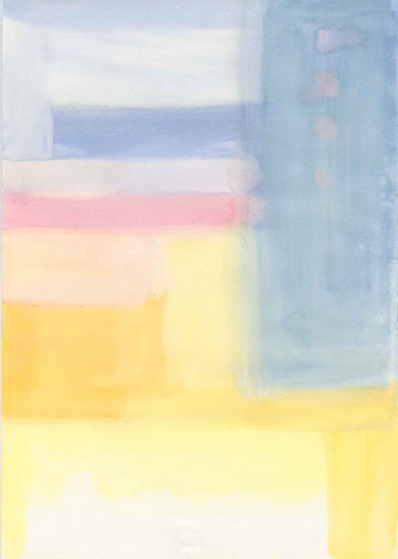 Abstract Rectangles in Blue and Yellow