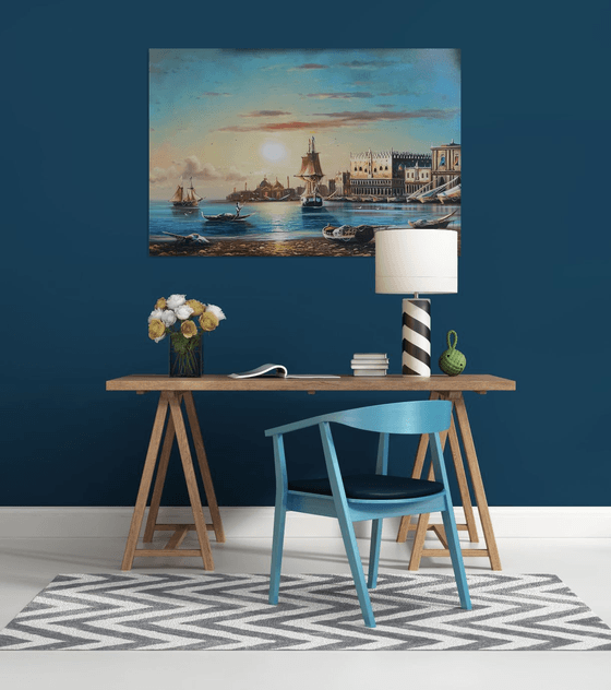 Port (120x80cm, oil painting)