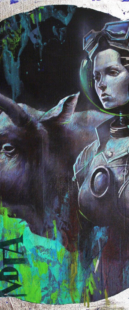 НЕЗНАКОМКА С БЫКОМ. by Alexandr Dobrodiy