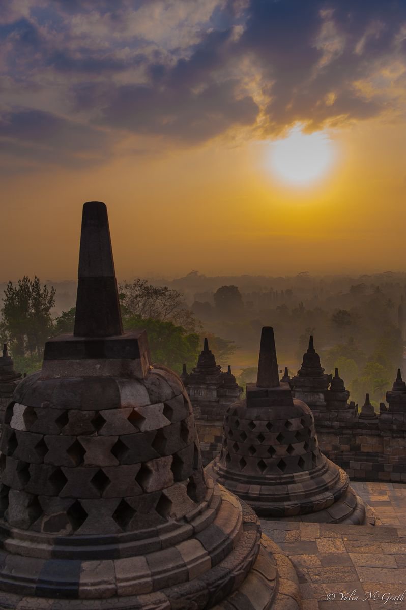 Borobudur Sunrise by Yulia McGrath