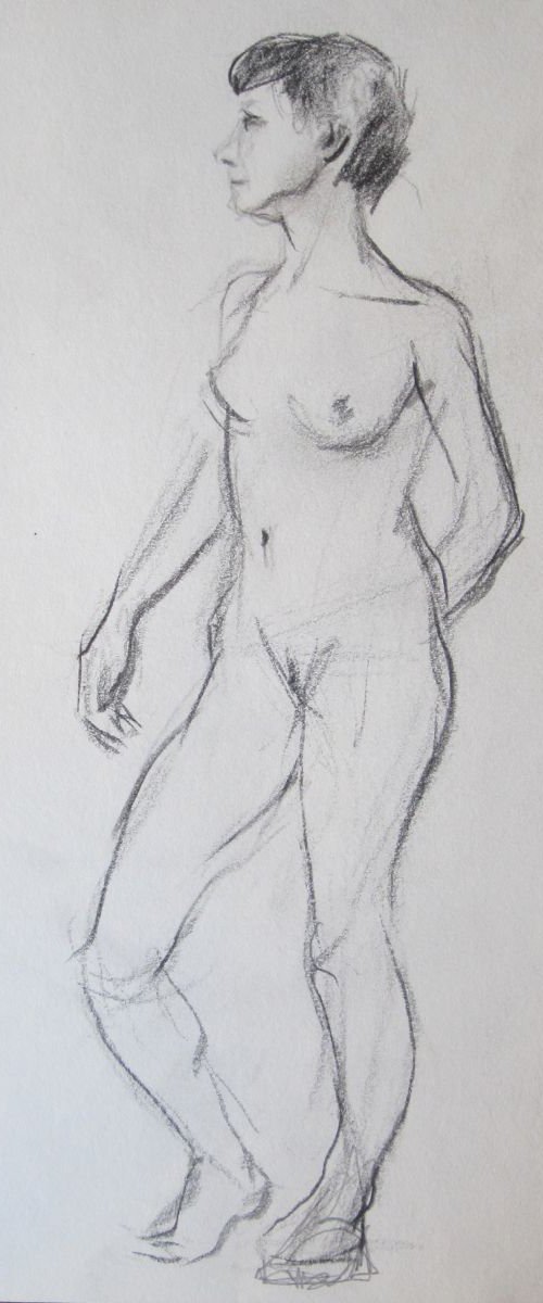 Side View Nude by Ara Shahkhatuni