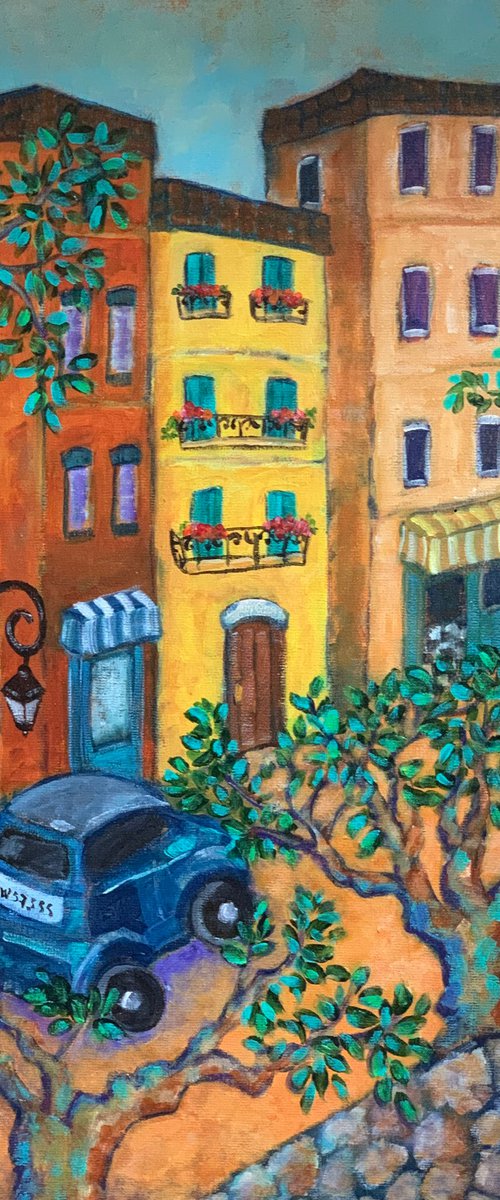 “Le Voiture, Bleu” by Holly Wojahn