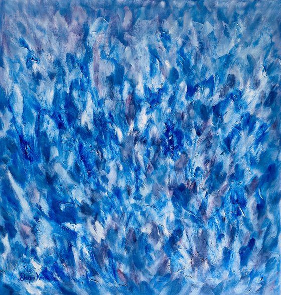 Cobalt Blue, Abstract Painting
