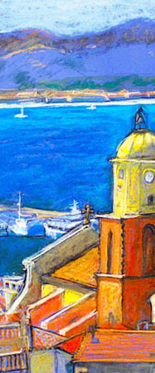 France, room with a view of St Tropez by Patricia Clements