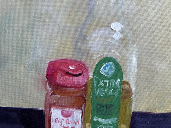 Olive oil and paprika
