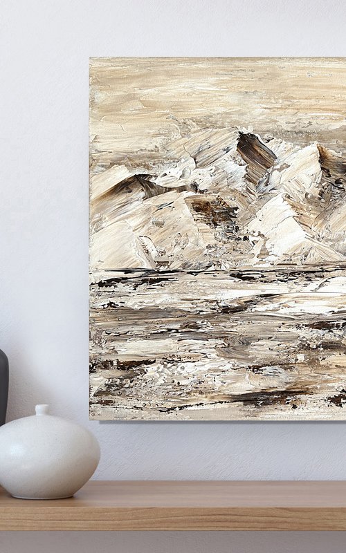 Textured Peaks in Earth Tones by Tatiana Malinovscaia
