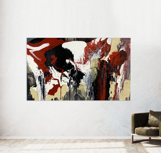 Scarlet Passion 200cm X 100cm