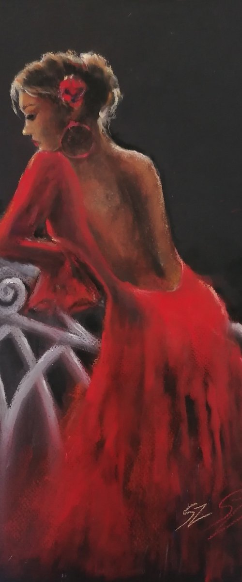 Flamenco Dancer 24-8 by Susana Zarate