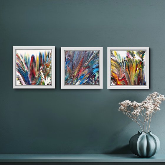 THE ENCHANTED GARDEN | TRIPTYCH | FRAMED