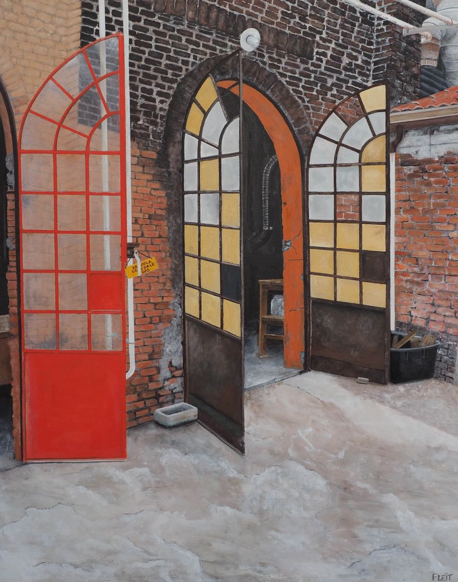 Murano Glass Factory By Steven Fleit, 24 X 30, Artwork For Sale On Artfinder