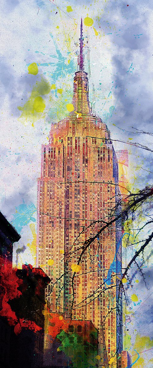 Empire State/XL large original artwork by Javier Diaz