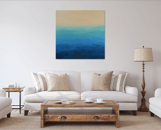 Beach Vibes - Modern Abstract Expressionist Seascape