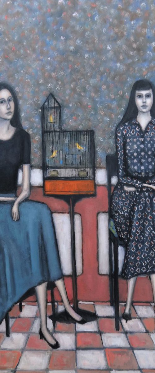 Birds in a cage by Massimiliano Ligabue