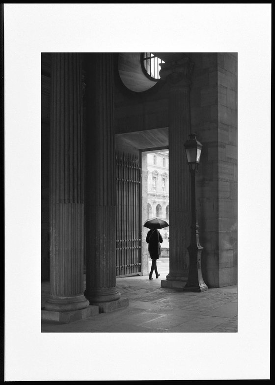 " Rain. Louvre. Paris "