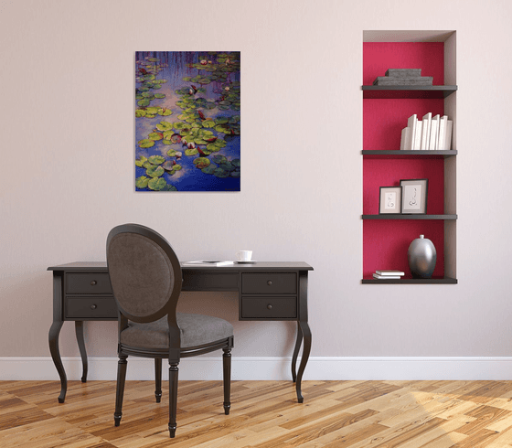 "Lilies on the Pond"