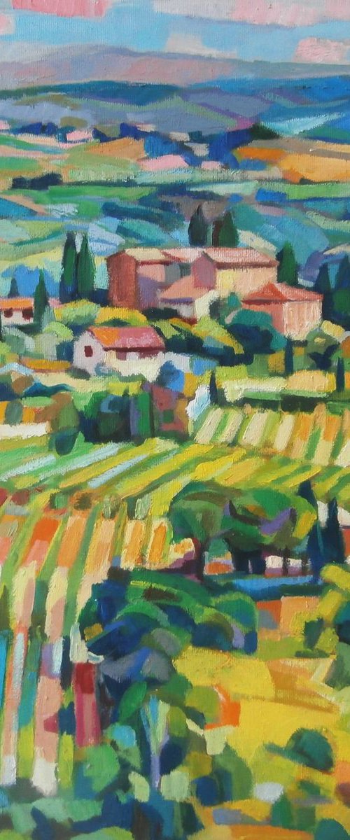 Landscape of Tuscany 30 X 40 CM by Maja Đokić Mihajlović