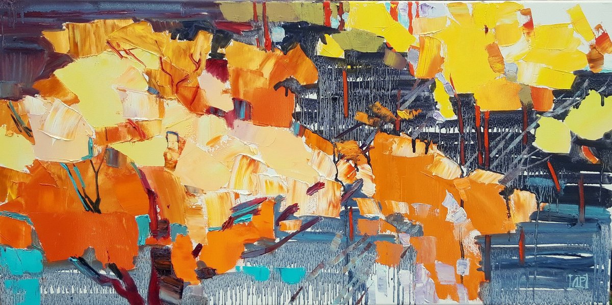 A Piece Of Autumn. By Lesya Ros, 35 X 18, Artwork For Sale On Artfinder