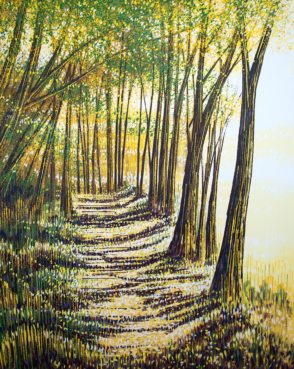  Trees At Dusk By Marc Todd, 24 X 30, Artwork For Sale On Artfinder