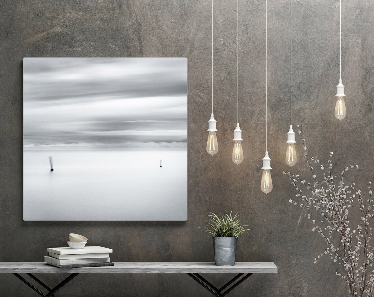 Impressionistic Landscape Photograph By Karim Carella, 33 X 33", Wegweiser, Original Artwork