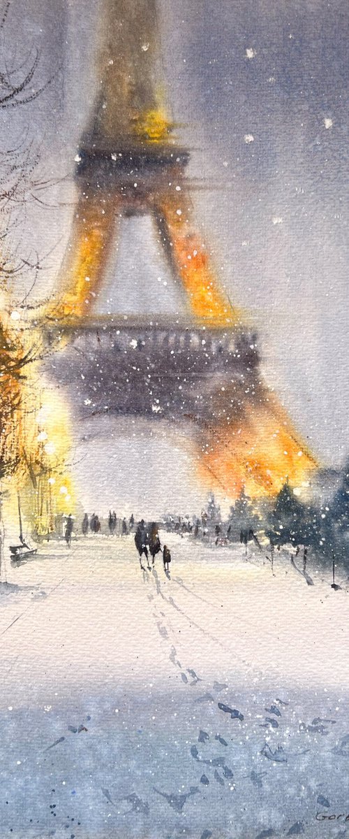 Christmas Paris #2 by Eugenia Gorbacheva