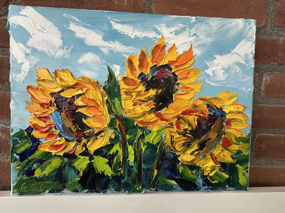 Sunflowers landscape