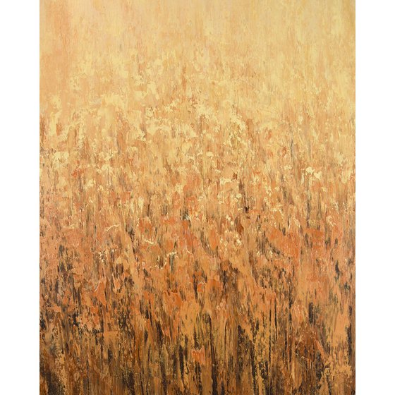 Warm Field - Textured Abstract