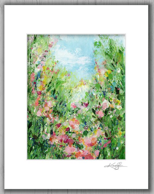 Lost In The Meadow 50 - Floral Abstract Painting by Kathy Morton Stanion by Kathy Morton Stanion