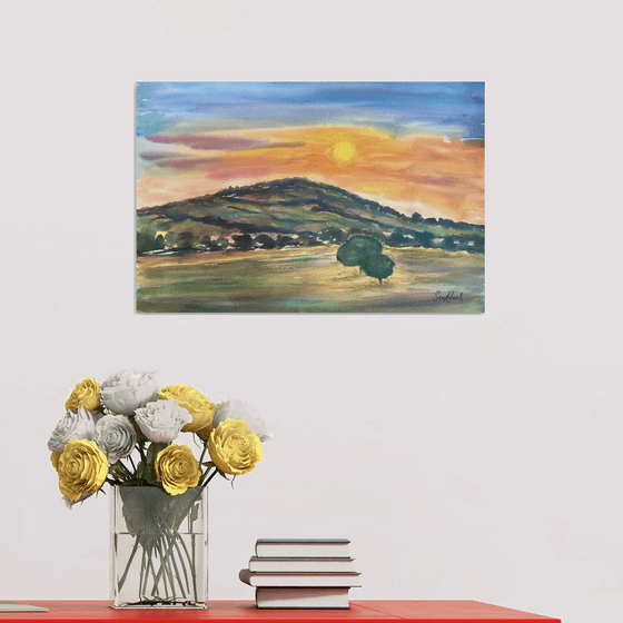 Duncliffe hill Sunset, Dorset