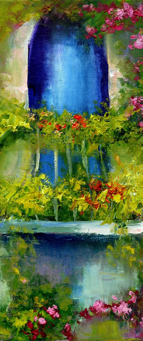 French balcony with flowers by Elena Lukina